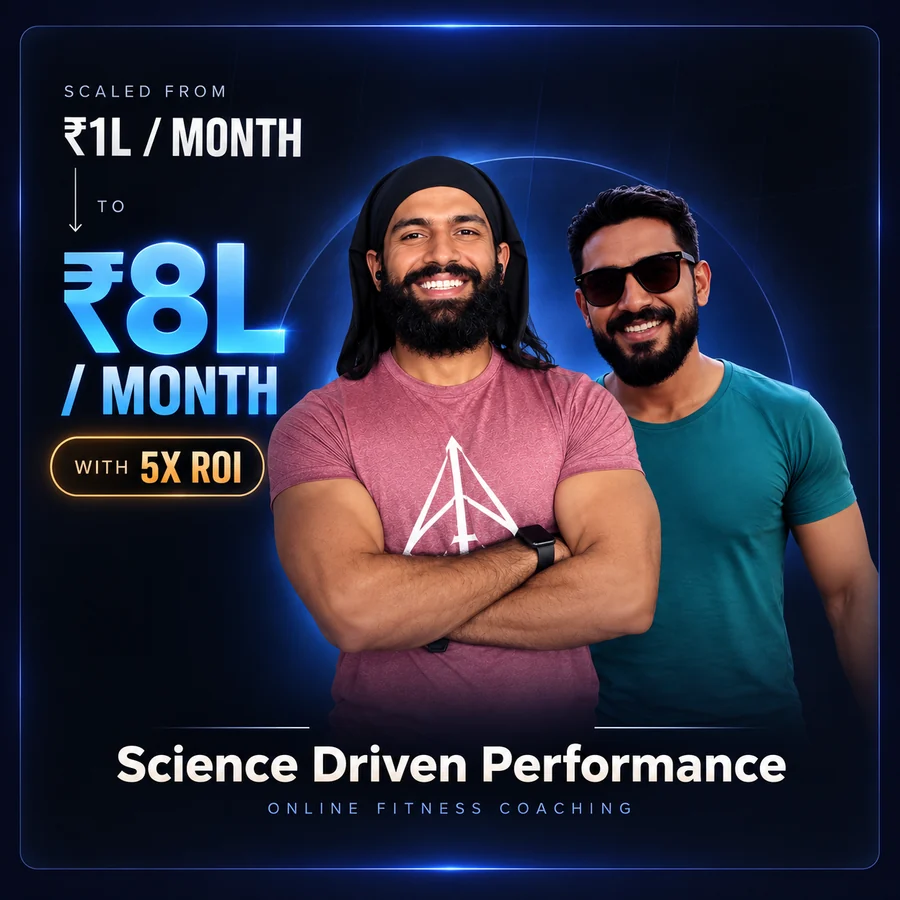 Anish & Shubham. Science Driven Performance. 1L/month → 8L/month. 5x ROI